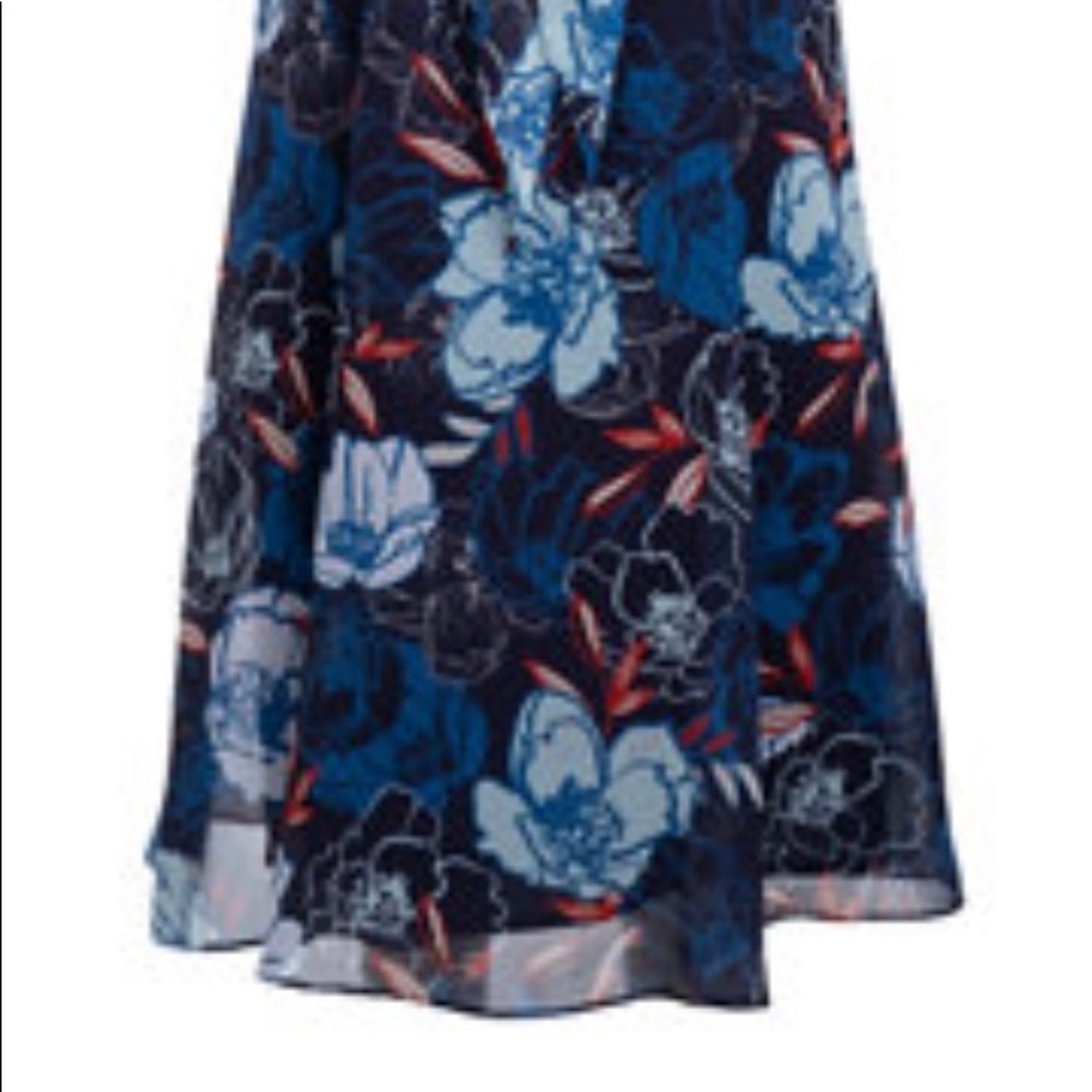 NWT Kasper Vivianna Sleeveless Chiffon Midi Dress Size 4 - Picture 2 of 3